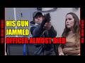 Shoplifter Pulls Gun on Officer in Walmart Back Room… It JAMMED | Police Bodycam