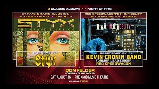 Kevin Cronin Band STYX Eagles Don Felder Summer TOUR! DAVE AMATO-REO Songs!