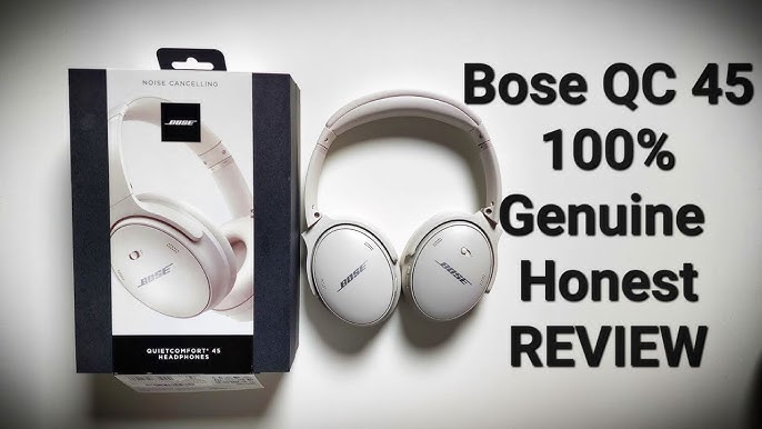 Bose QuietComfort 45 Wireless Noise Canceling Headphones (White) and Bose  SoundLink Flex Bluetooth Portable Speaker (White Smoke)