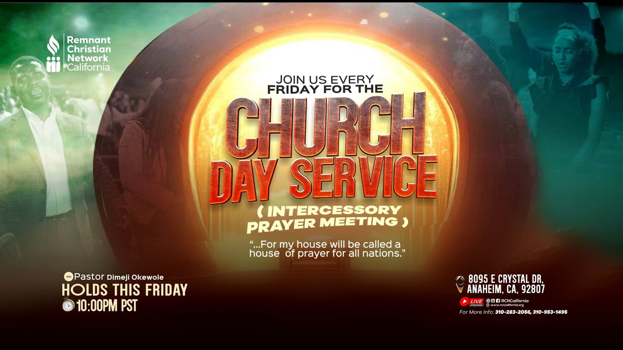 THE CHURCH DAY SERVICE|| INTERCESSORY PRAYER || 2/13/26