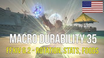 6.2 FFXIV - Durability 35 - Macro and Stats tips - 3 stars recipe