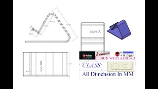 SolidWorks Easy Phone Stand Design #3dmodelingsoftware #cad #art #3dmodel #phonestand #solidworks
