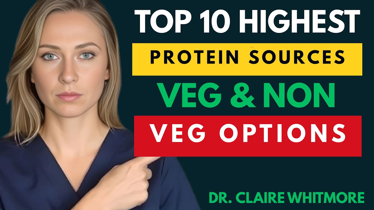 Top 10 HIGHEST Protein Sources (Best for Blood Pressure) | Veg & Non Veg Options