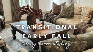 Transitional Early Fall | living room styling