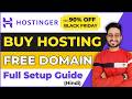 Hostinger Black Friday Sale 2024 | How to Buy Hostinger Hosting With Free Domain  Hostinger Hosting