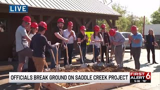 Omaha officials break ground on Saddle Creek project