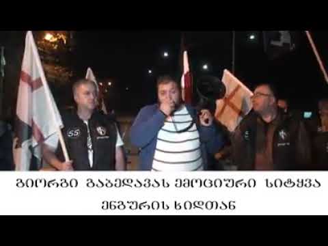 გიორგი გაბედავას ემოციური სიტყვა ენგურის ხიდთან