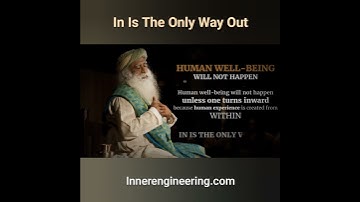The Only Way🔥|| Sadhguru Inner-engineering #shorts