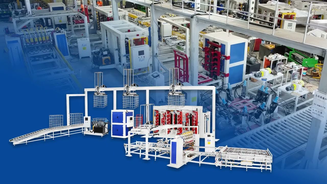 IBC cages production line for Turkey Pimtas Plastik Company