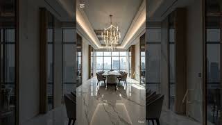 Luxury Penthouse Dining Hall Transformation | Modern Cinematic Interior Design