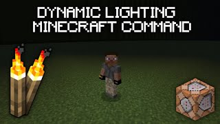 How To Dynamic lighting Minecraft bedrock command tutorial