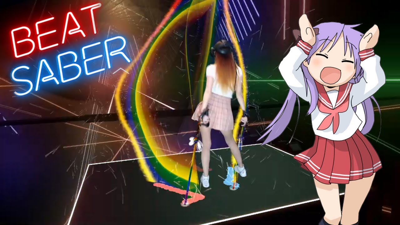 Caramelldansen Beat Saber. RAINBOW SABERS. [Expert]. YouTube