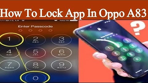 How To Lock App In Oppo A83 || Urdu||Hindi By BilalGee