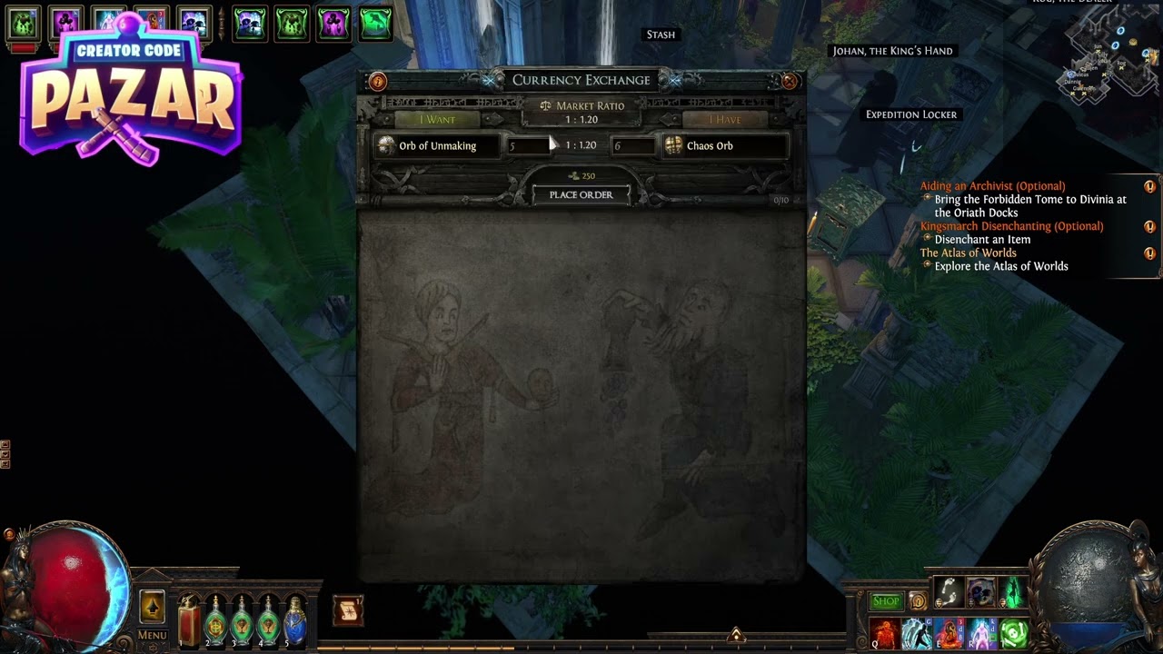 How to Use the Auction House in Your Hideout Path of Exile - YouTube