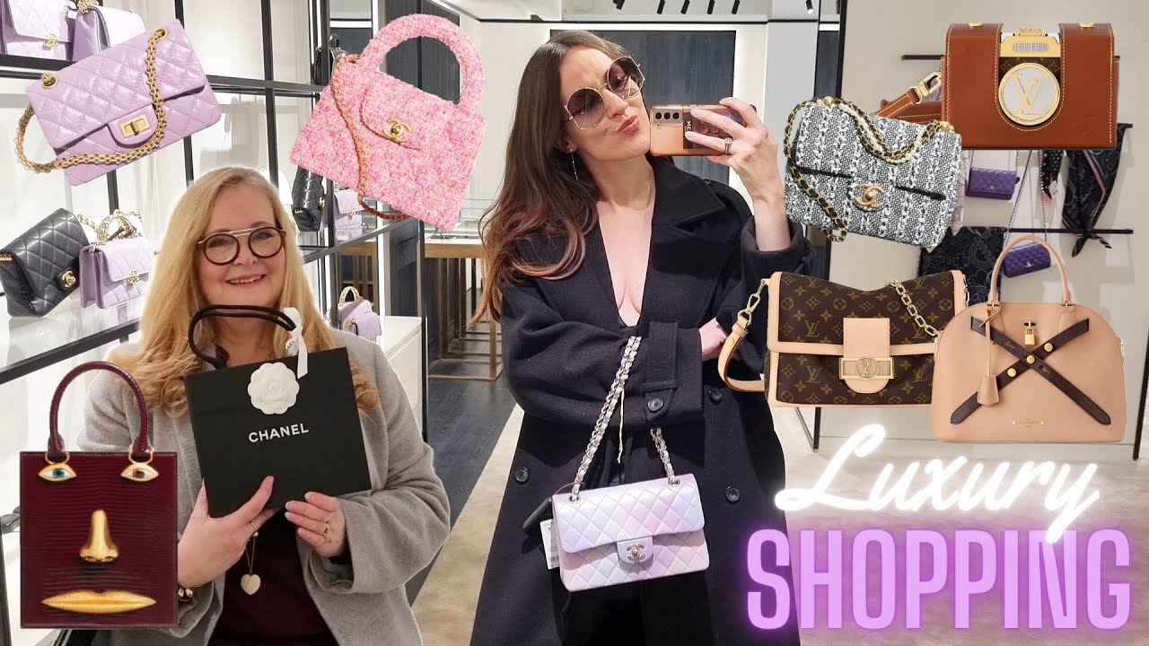 BUYING NEW CHANEL 😍 COME LUXURY SHOPPING WITH US - Hot New LV, DIOR, CHANEL, CELINE & GUCCI Bags 🔥
