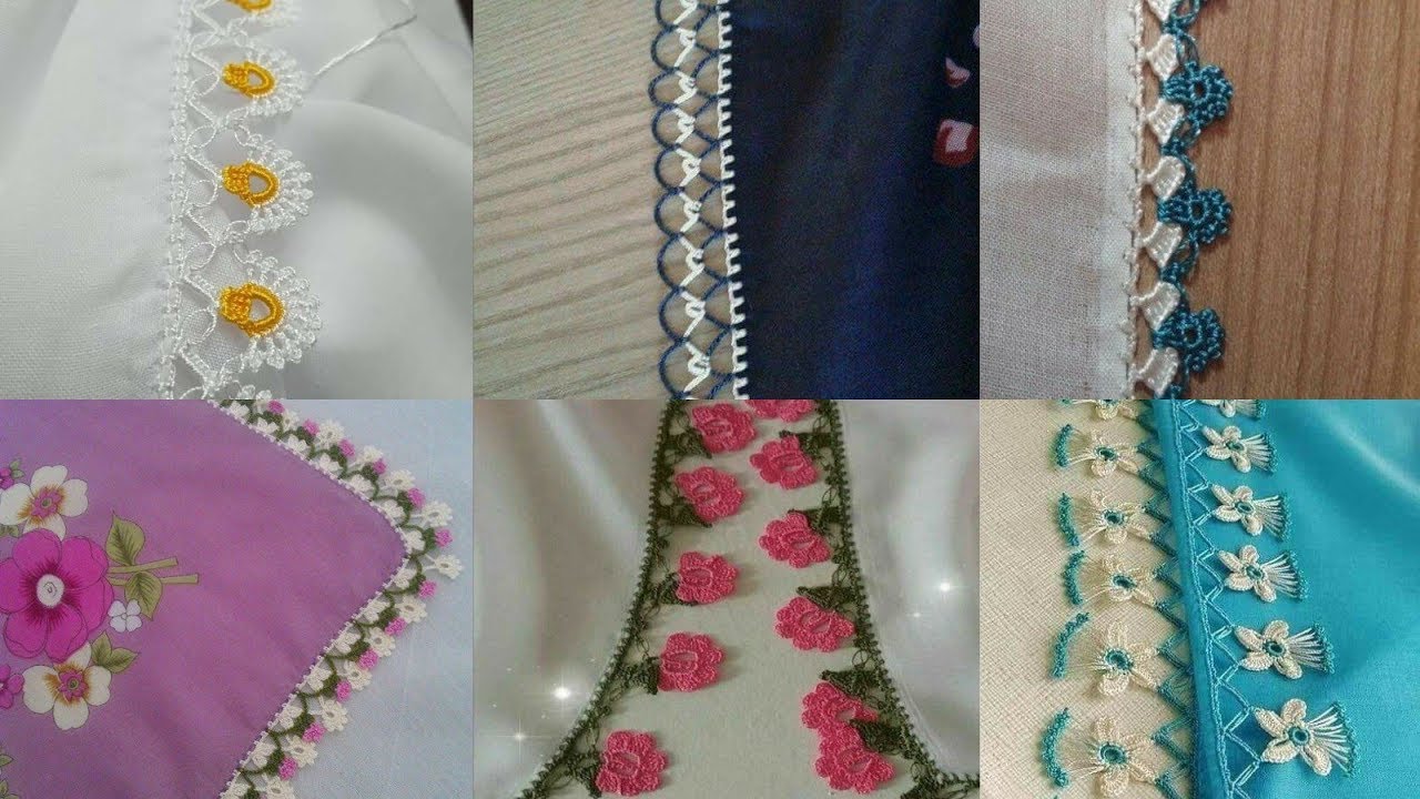 Very beautiful crochet designs for Kurti borders sleaves and dupatta