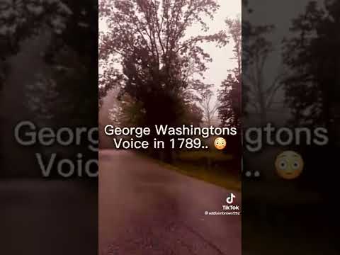 George Washingtons voice in 1789
