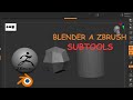 Blender a ZBrush con subtools separadas