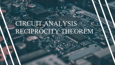 Reciprocity theorem problems -part-1