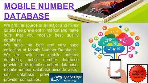 Mobile Number Database Provider in India  SpaceEdge