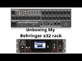 Unboxing Behringer X32 Rack Digital Mixer .