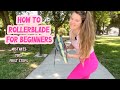 Learn how to rollerblade  from the beginning common beginner mistakes and tips