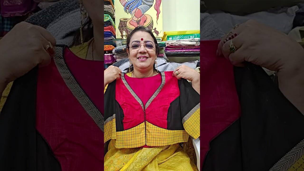 Designer cotton blouse after a long time 😊 WhatsApp booking 079809 38261 