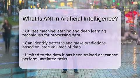 What Is ANI In Artificial Intelligence? - The SciFi Reel