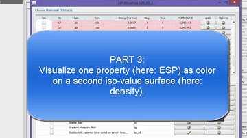 TmoleX - visualize electrostatic potential