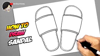 How to draw Sandal