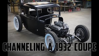 Channeling a 1932 Ford 5 window coupe