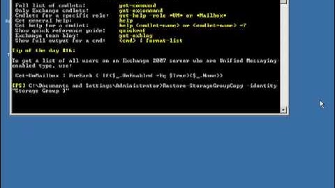 Exchange Server 2007 - LCR Configuration - Part 6 of 8 Recover Storage Group using LCR Copy