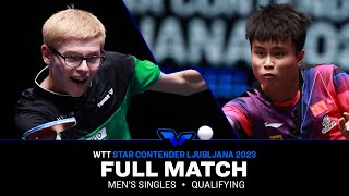 FULL MATCH | ZHOU Qihao vs Felix LEBRUN | MS QF | #WTTLjubljana 2023