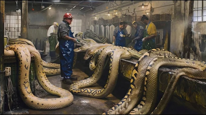 Inside the Snake-Leather Factory: From Snake Skin to Luxury Jacket,Shoes Wallet,Bag (Full Process)