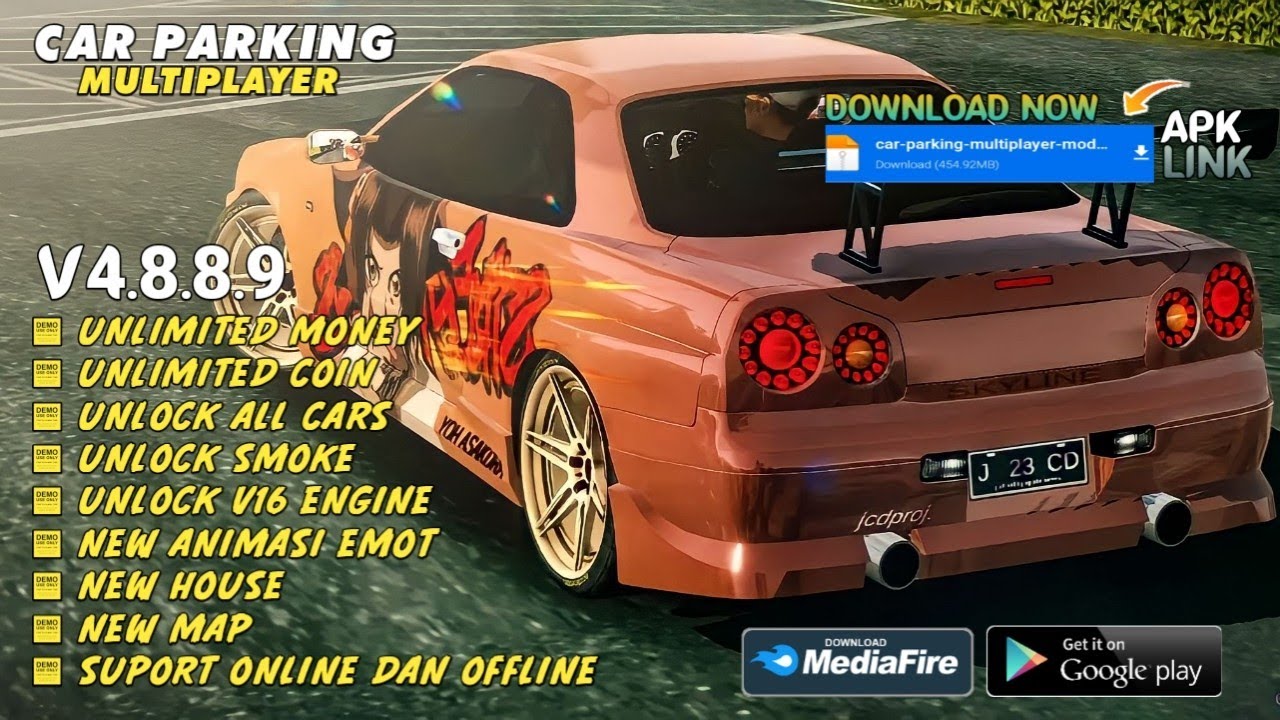 Car Parking Multiplayer Versi 4.8.8.9 Mod apk Unlimited money & coin