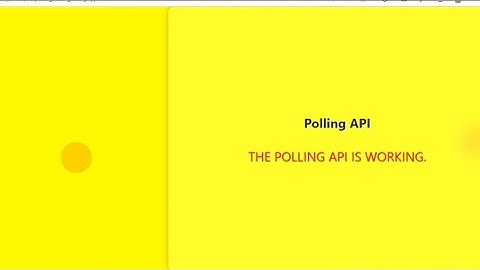 polling APi coding ninja skill test.