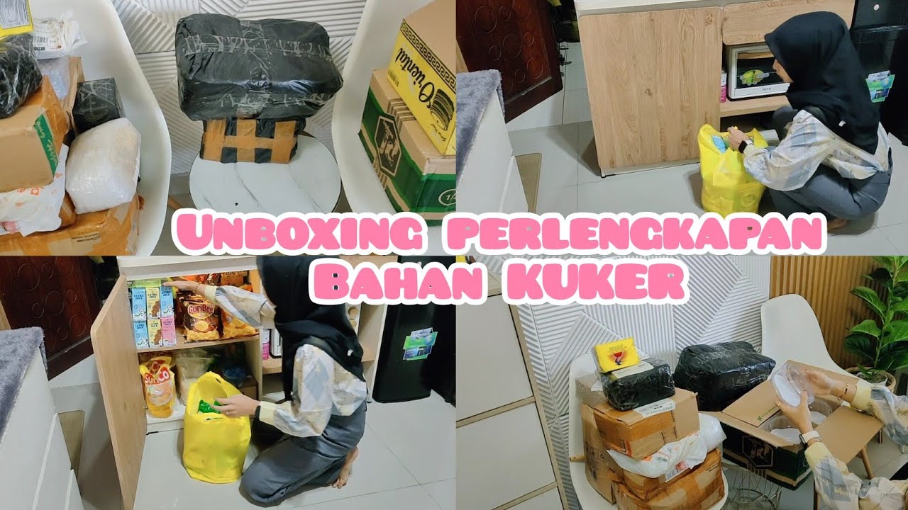UNBOXING PERLENGKAPAN BAHAN BIKIN KUKER BUAT ORTU DAN MERTUA 