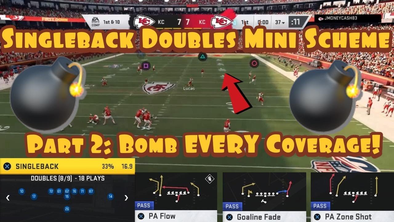 Singleback Doubles Mini Scheme Part 2: Bomb EVERY Zone Coverage in ...