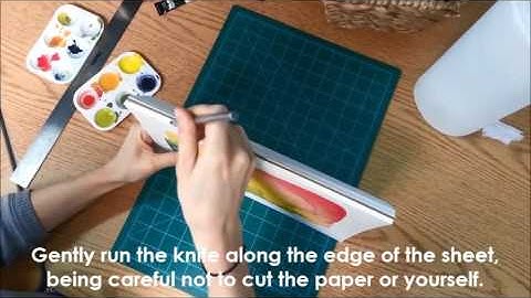 How to Remove Sheets from Watercolor Blocks