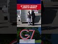G7 Summit: PM Narendra Modi Lands In Geneva | Trump In France | G7 Summit Updates #Shorts