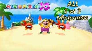 Mario Party 10 - 1 Vs 3 Minigames