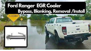 ford ranger egr cooler bypass, blanking, removal & install