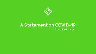 COVID-19 (Coronavirus) - HireAHelper Response by HireAHelper 26 views 3 years ago 1 minute, 28 seconds