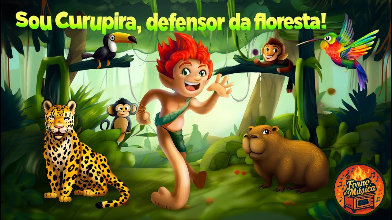 🎶 Música Folk – Sou Curupira, Defensor da Floresta! 🌳🔥