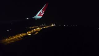 Turkish Airlines. Landing at Istanbul. 12.02.2021