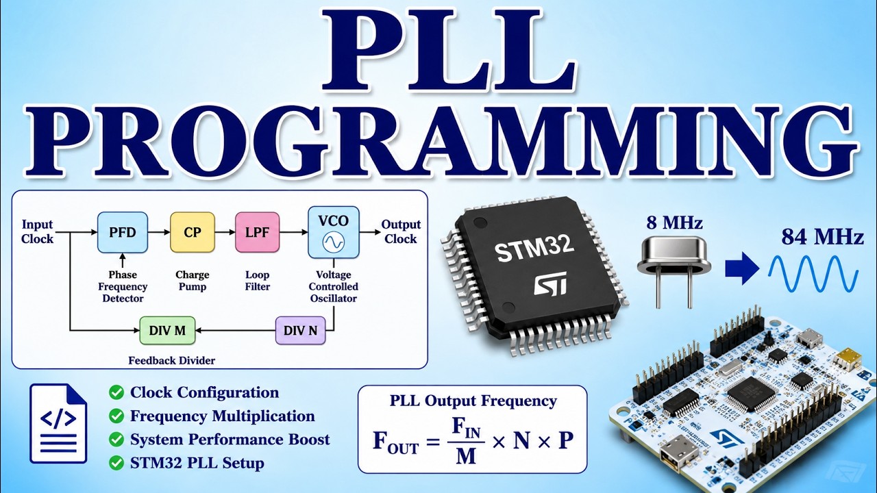 PLL Programming | Phase Locked Loop | PLL Configuration | How to ...
