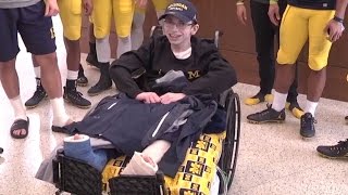 Boy With Spina Bifida Surprised With Trip to Bowl Game By Football Team