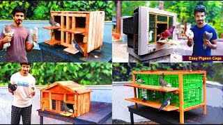 Amazing 4 Ways To Make Pigeon Cage at Your Home | How To Make Simple Pigeon Cage