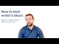 James haytons ptips how to beat writers block