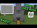 SIMPLE 1.21 AUTOMAITC PALE HANGING MOSS FARM TUTORIAL in Minecraft Bedrock (MCPE/Xbox/PS/Switch/PC)
